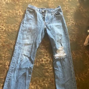absolute perfection! Levi's 501s! Size 25 waist, 26 length!
